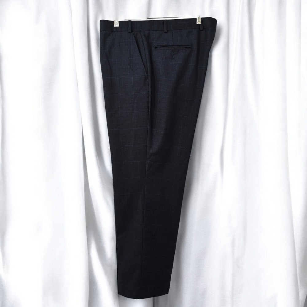 Lauren Ralph Lauren Plaid Dress Pants Mens Flat Front Size‎ 40x29 Black Formal